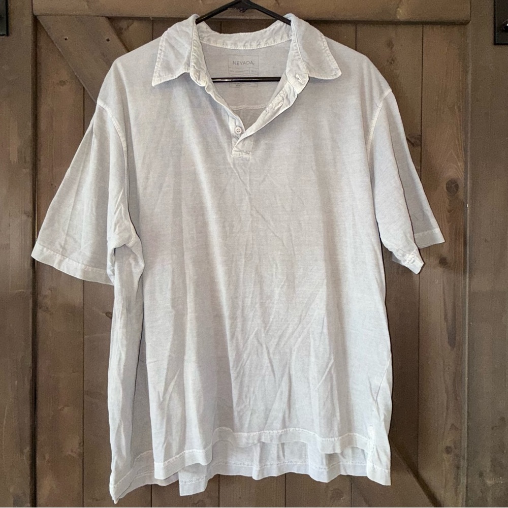 Light Gray Men's Polo - Classic Soft-Collar Tee